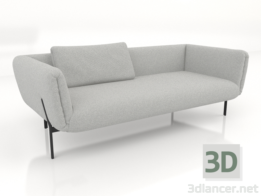 3D Modell 2,5-Sitzer-Sofa (Option 2) - Vorschau