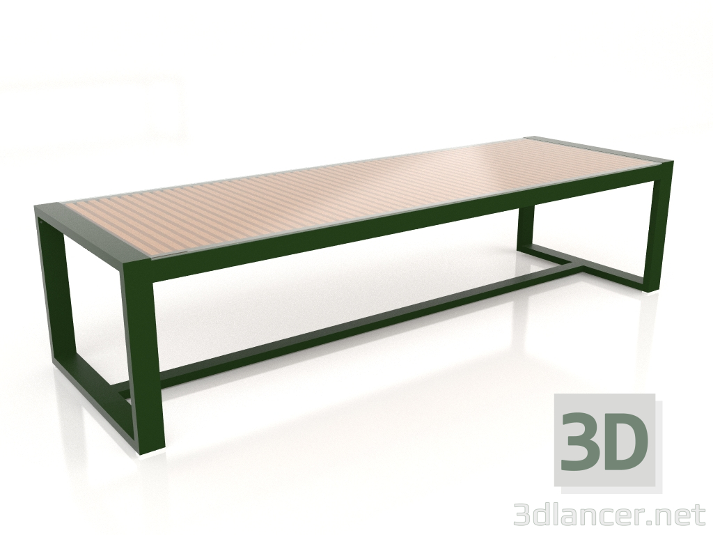 3d model Mesa de comedor con tapa de cristal 307 (Verde botella) - vista previa