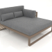 3D Modell XL-Modulsofa, Abschnitt 2 rechts, hohe Rückenlehne (Bronze) - Vorschau