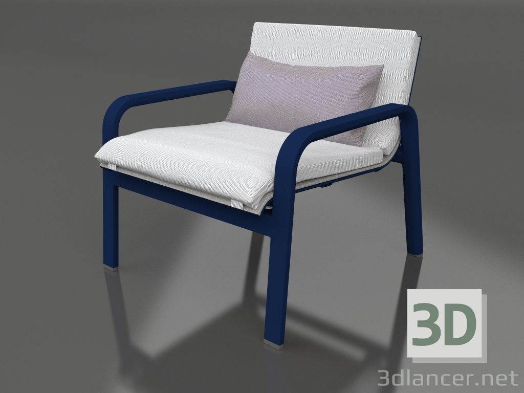 3d model Sillón (Azul noche) - vista previa