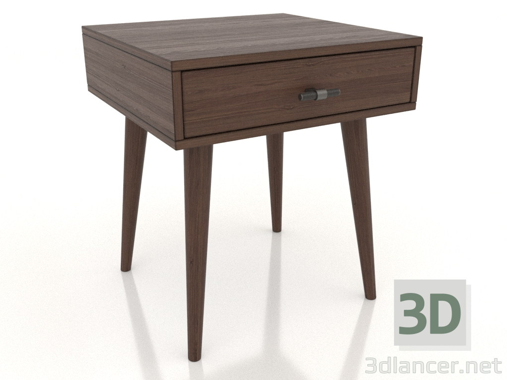 3D Modell Nachttisch STAND NEW 420x400 mm (Nussbaum dunkel) - Vorschau