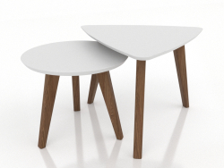 Set da tavolino (noce chiaro)