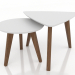 3d model Juego de mesa de centro (nogal claro) - vista previa