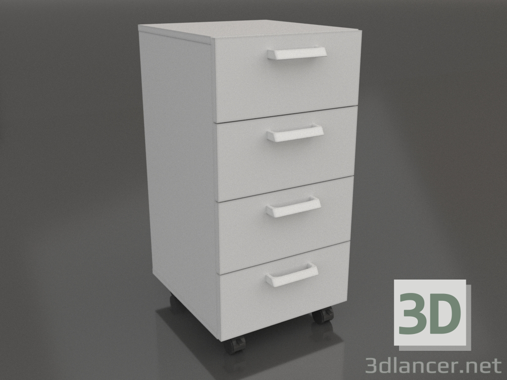 modello 3D Mobiletto portaoggetti LK-400 TPYA-V 803 (con 4 cassetti) - anteprima modello 3D Mobiletto portaoggetti LK-400 TPYA-V 803 (con 4 cassetti) - anteprima