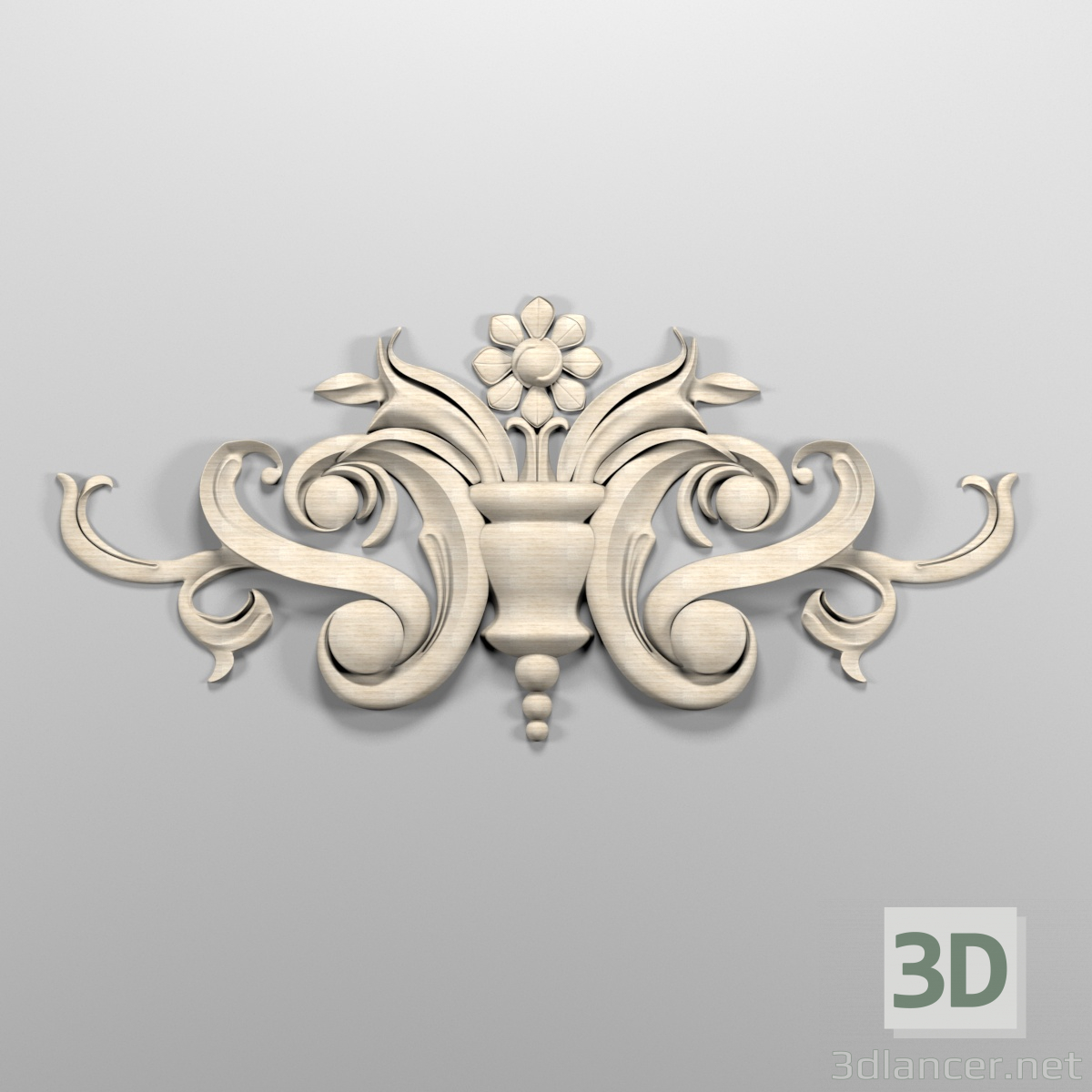 modèle 3D Décor central - preview