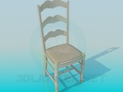 Silla con respaldo alto