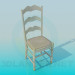 3d model Silla con respaldo alto - vista previa