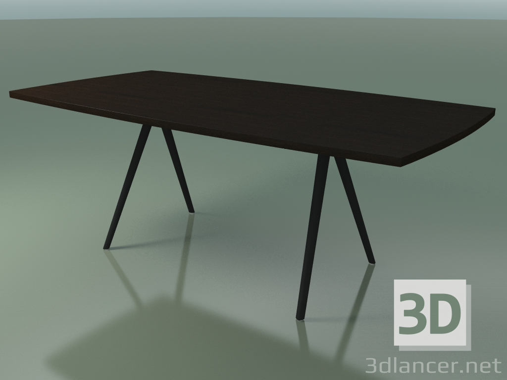 Modelo 3d Mesa em forma de sabão 5433 (H 74 - 100x200 cm, pernas 150 °, folheada L21 wenge, V44) - preview