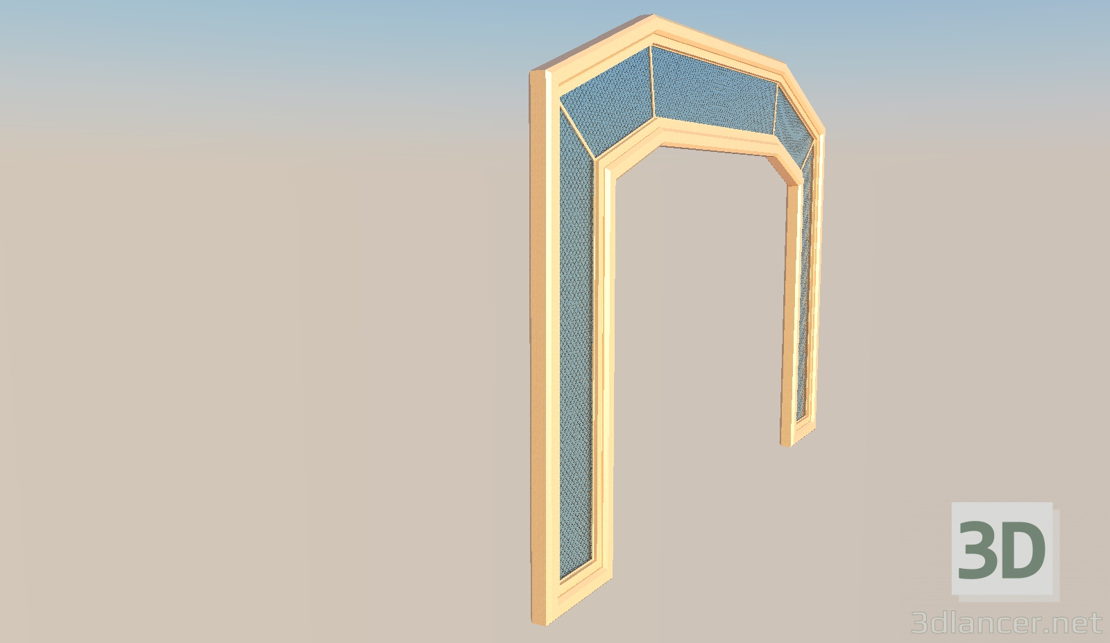 modello 3D Ampio arco - anteprima