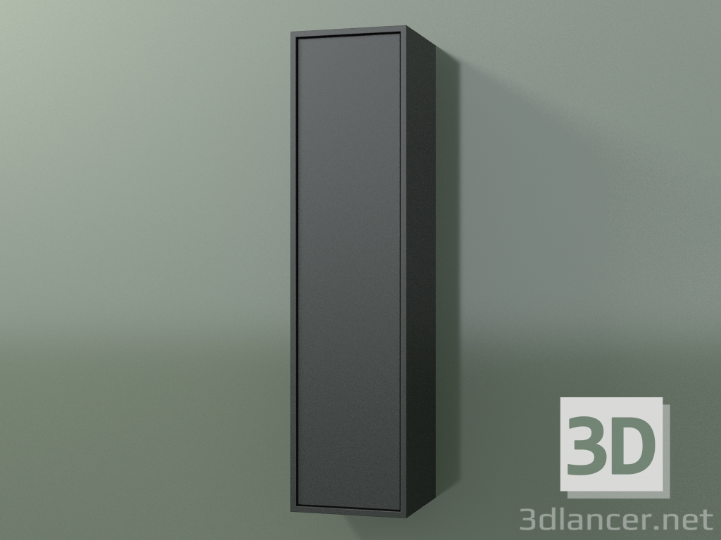 modello 3D Pensile con 1 anta (8BUACCD01, 8BUACCS01, Deep Nocturne C38, L 24, P 24, H 96 cm) - anteprima