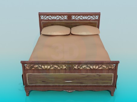 3d model Cama - vista previa