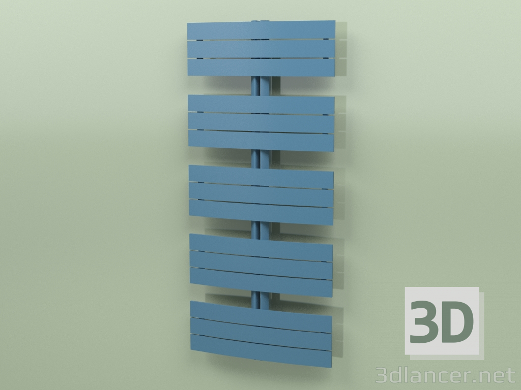 modello 3D Scaldasalviette - Apolima (1430 x 650, RAL - 5001) - anteprima