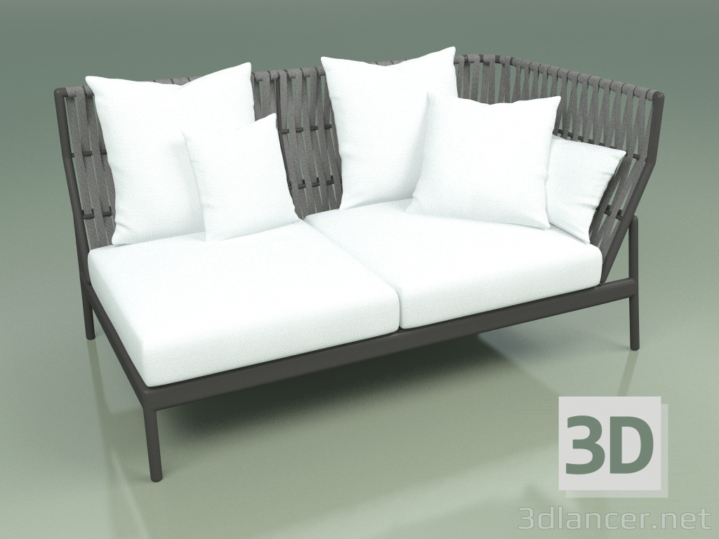 3d model Módulo de sofá izquierdo 105 (Belt Grey) - vista previa