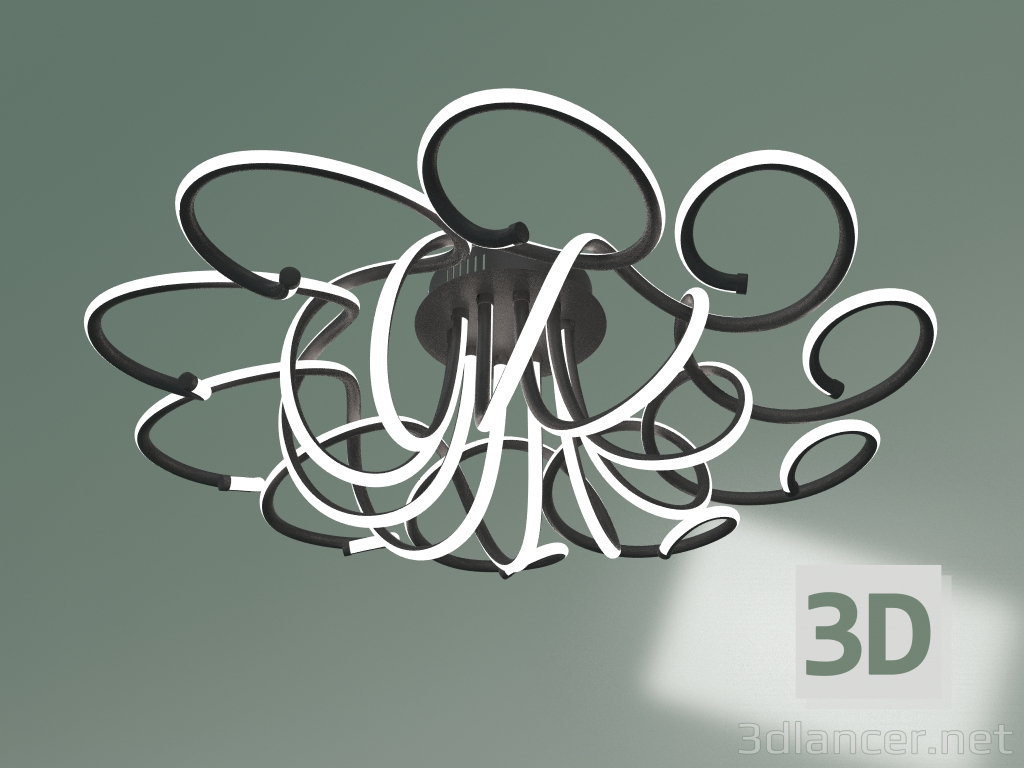 modello 3D Lampada da soffitto 90136-10 (caffè nero) - anteprima