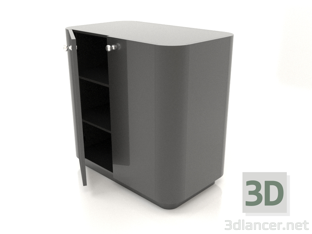 Modelo 3d Armário TM 031 (entreaberto) (660x400x650, plástico preto) - preview