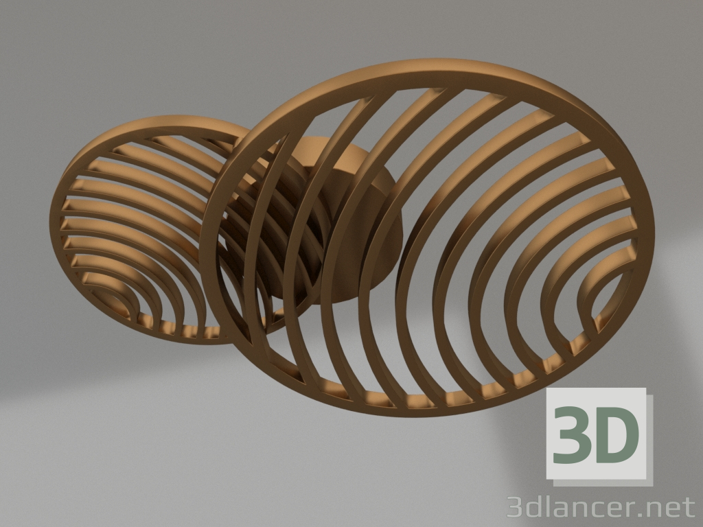 3d модель Настінно-стельовий світильник (7235) – превью