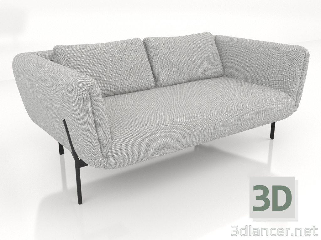 modèle 3D Canapé 2 places (option 2) - preview