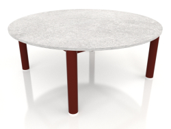 Coffee table D 90 (Wine red, DEKTON Kreta)