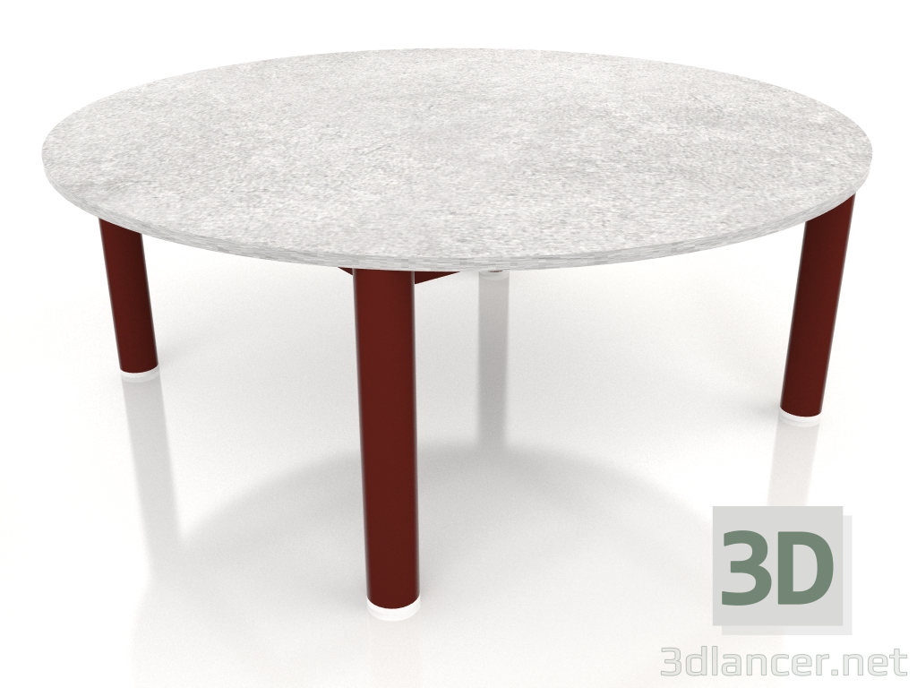 3d модель Стіл журнальний D 90 (Wine red, DEKTON Kreta) – превью