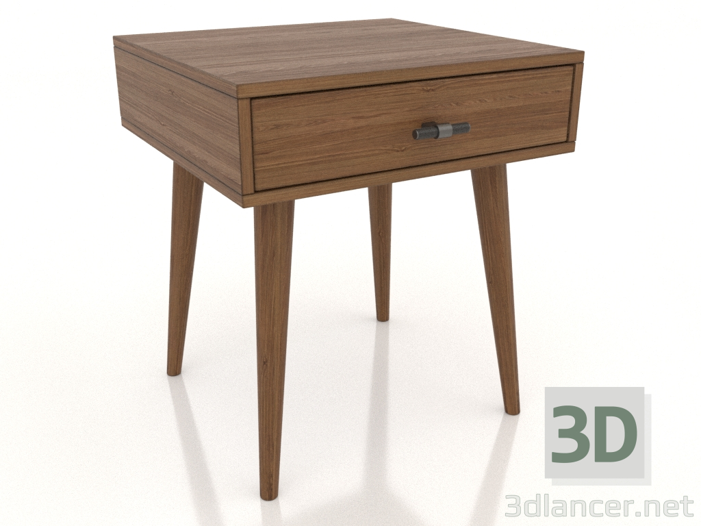 3D Modell Nachttisch STAND NEW 420x400 mm (heller Nussbaum) - Vorschau