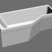 3d model Asymmetric bath BeHappy VANA-1600 R - preview