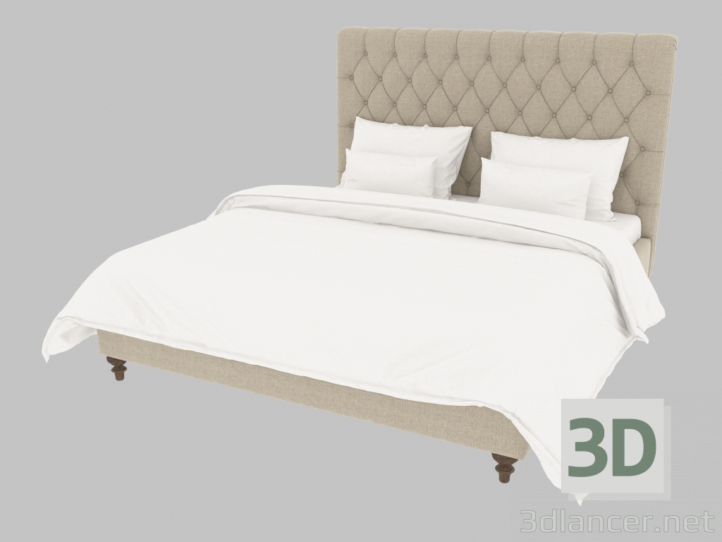 3d model Cama doble MADLEN KING SIZE (201.007) - vista previa