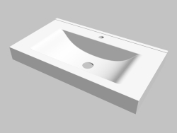 Washbasin mounted on the Anemon countertop (CDZ 6U9S)