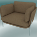 3d model Sillón Cloud (LN1, 84x100 N 75cm, patas cromadas, Hot Madison 495) - vista previa