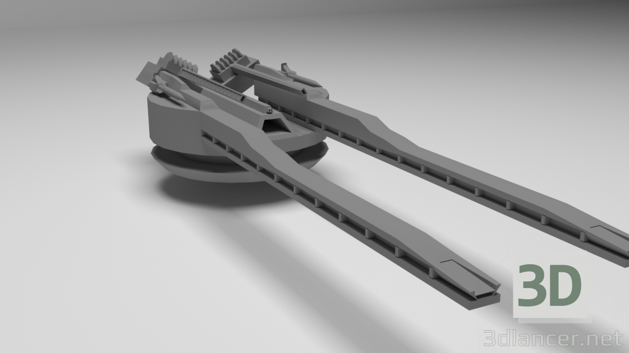 Pistola espacial 3D modelo Compro - render