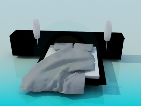 modèle 3D Lit - preview