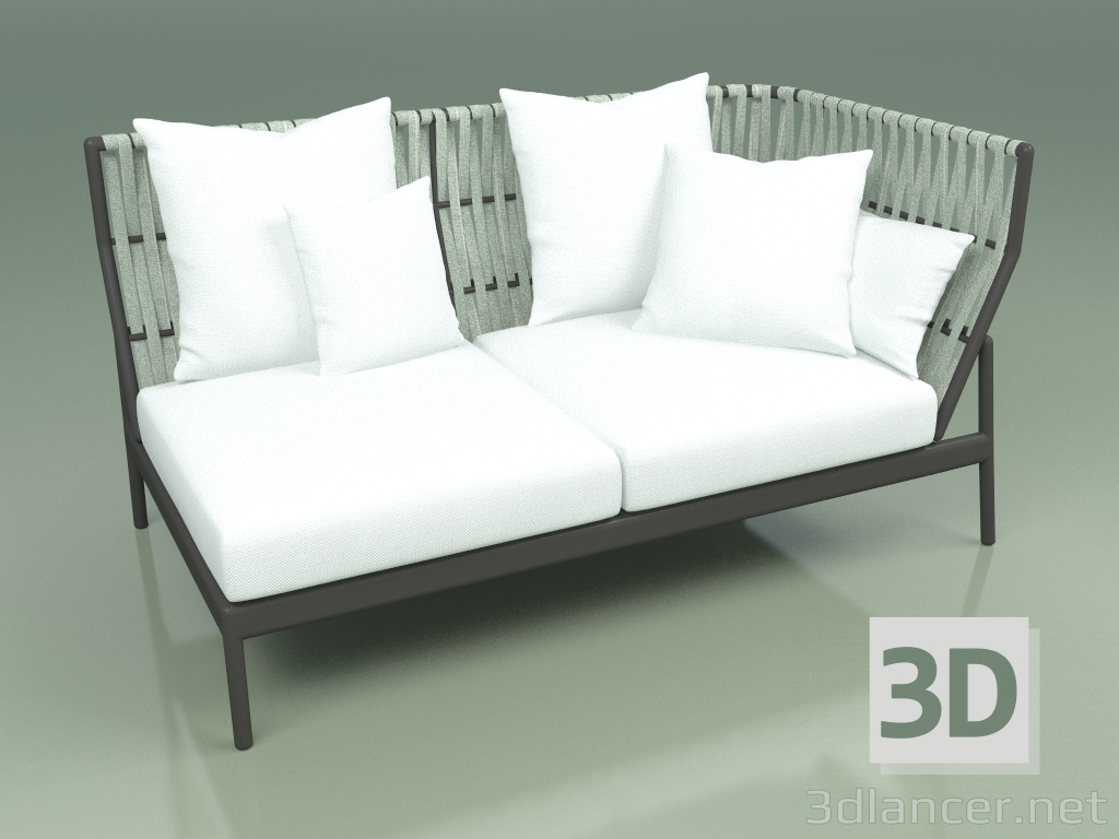 3d model Módulo de sofá izquierdo 105 (Belt Mint) - vista previa