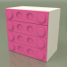 3d model Chest of drawers (Pink) - preview