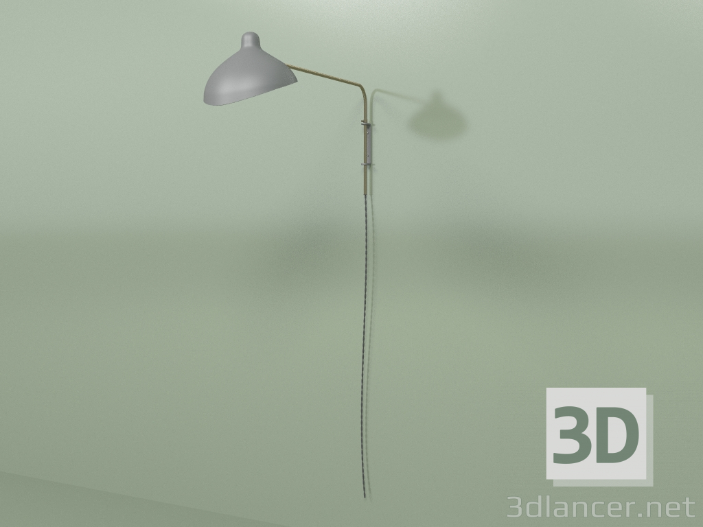 Modelo 3d Luminária de parede Mantis Rod (cinza escuro) - preview