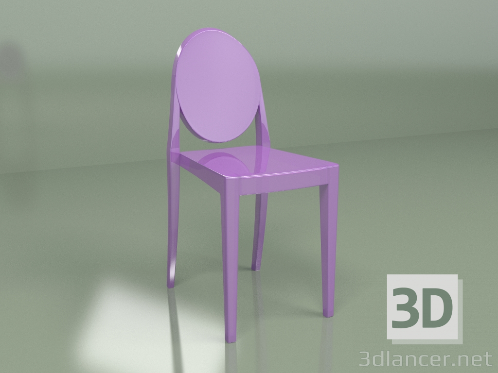 3d model Silla Victory (morada) - vista previa