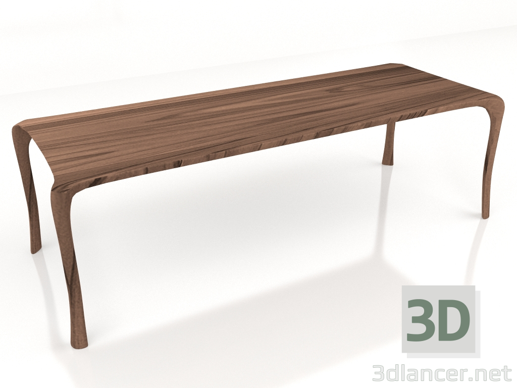 3D modeli Yemek masası Whity dikdörtgen 250х96 - önizleme