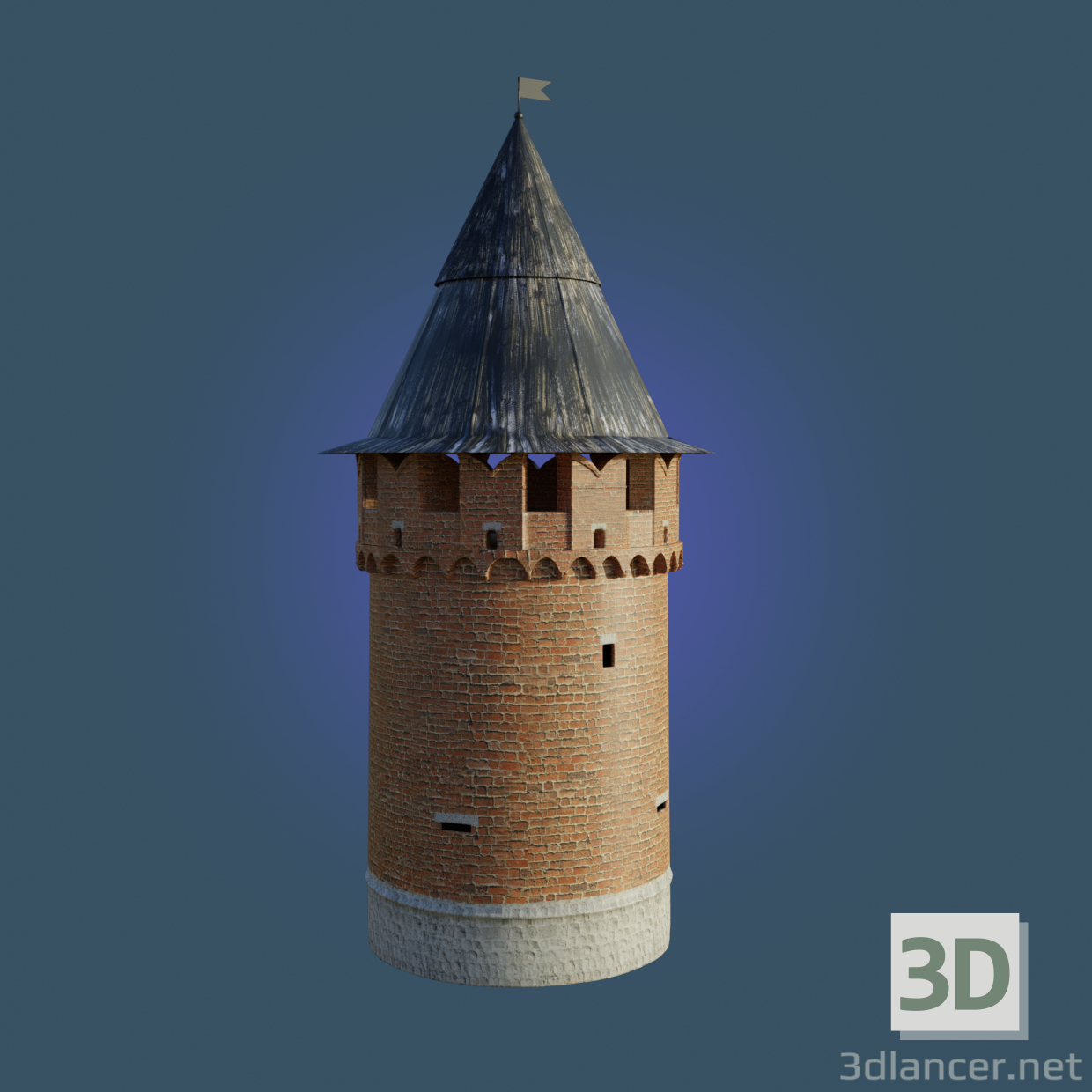 3D Nikitskaya kulesi modeli satın - render