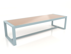 Table à manger avec plateau en verre 307 (Bleu gris)