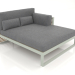 3d model XL modular sofa, section 2 right, high back (Cement gray) - preview