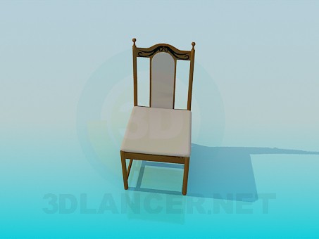 3d model Silla tapizada - vista previa