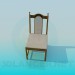 3d model Upholstered chair - preview