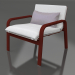 3d model Sillón (rojo vino) - vista previa