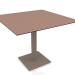 Modelo 3d Mesa de jantar com perna de coluna 90x90 (Bronze) - preview