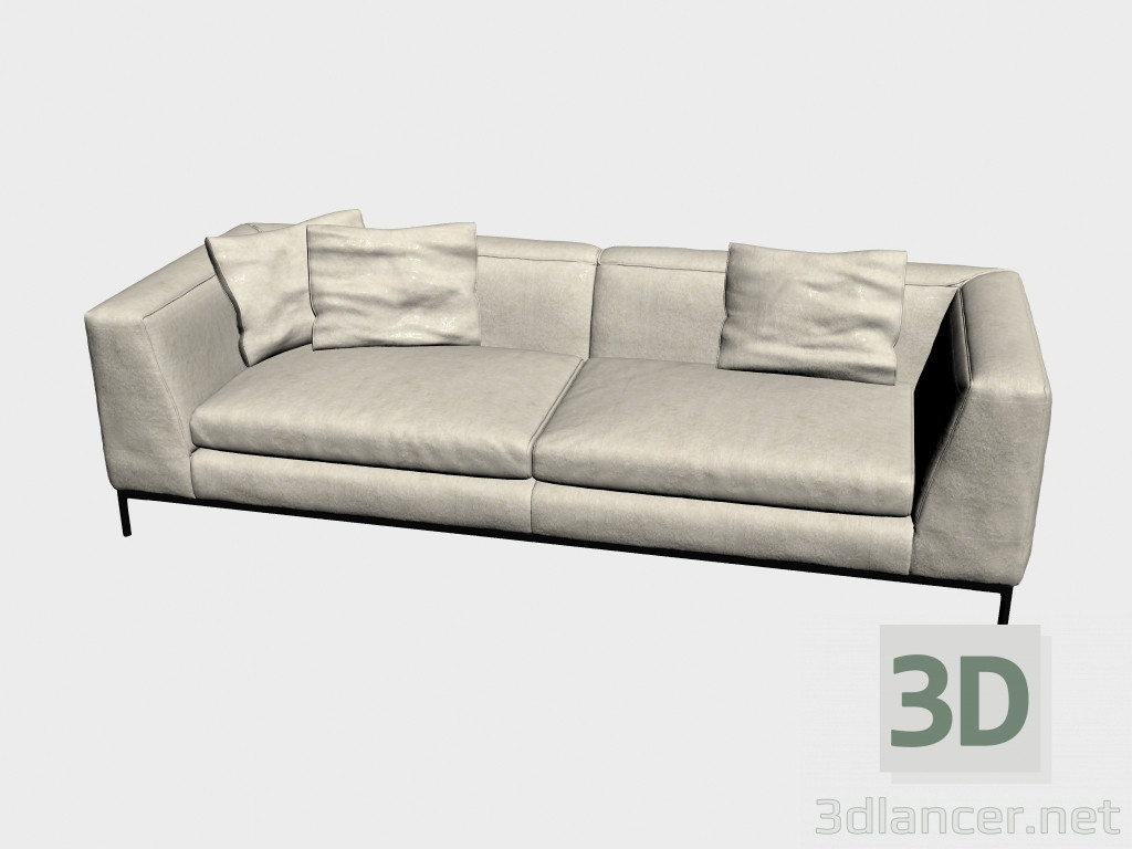 modello 3D Divano Triple cloud - anteprima