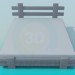 3D Modell Bett - Vorschau