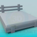 3D Modell Bett - Vorschau
