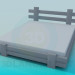 3D Modell Bett - Vorschau