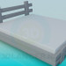 3D Modell Bett - Vorschau