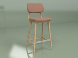 Tabouret de bar Civil 2 (marron, chêne blanc)