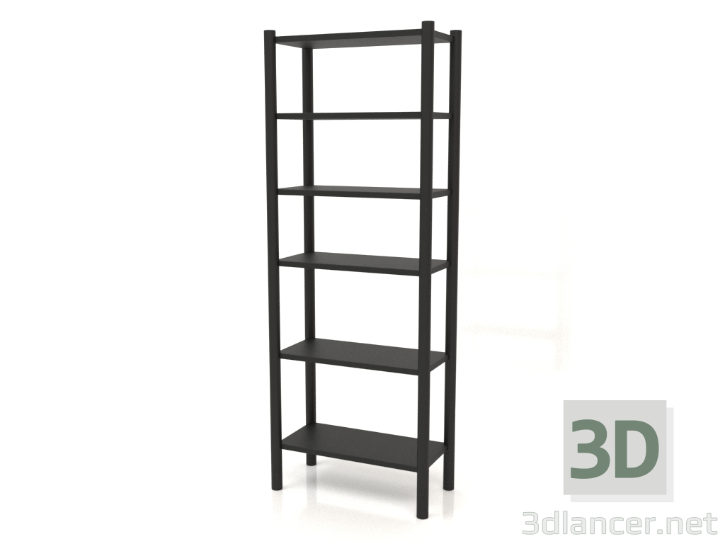 3D Modell Regal (600х300х1600, Holz schwarz) - Vorschau