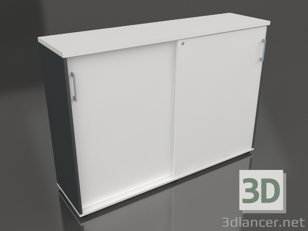 Modelo 3d Armário com portas de correr Standard A3P16 (1610x432x1129) - preview